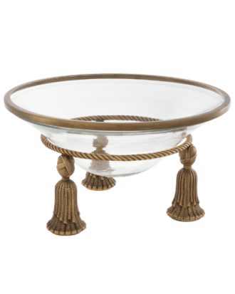 Bowl Tassel vintage brass finish