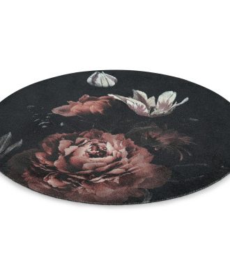 Bella rosa rund - multifunktionsmatta