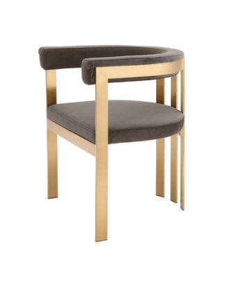 Clubhouse matstol savona grå