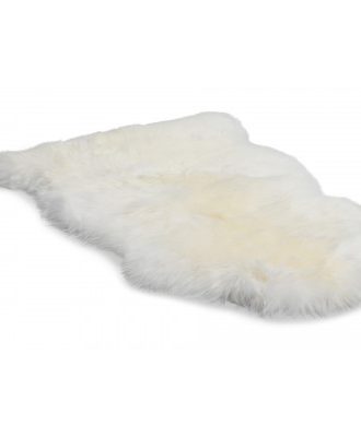 Gently vit - långhårigt fårskinn