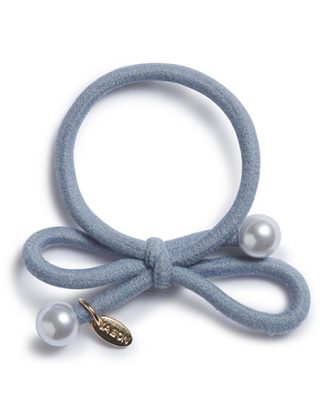 Ia Bon Pearl hårsnodd gråblå