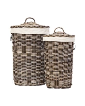 Kubu tvättkorg rotting 2-set