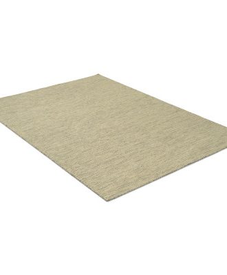 Afro ljus gråblå - handvävd ullmatta