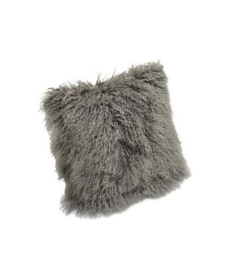 Shansi grå silvertop - kuddfodral i fårskinn