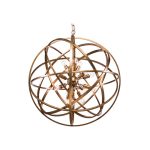 Nest taklampa mässing