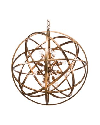 Nest taklampa mässing