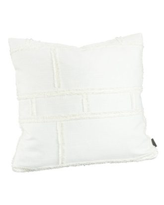 Abstract fringe kuddfodral off-white