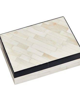 Celestia förvaringsask benvit