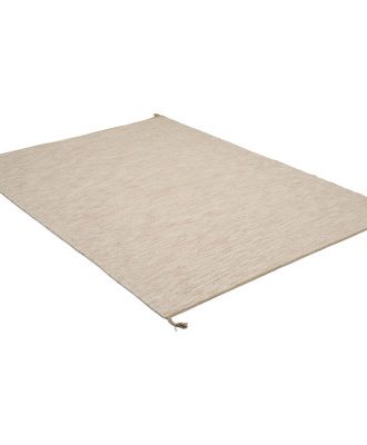 Sofiero beige/natur - handvävd ullmatta
