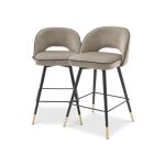 Cliff barstolar greige låg