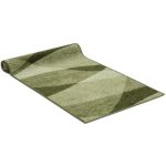 Paris våg grön - gångmatta på metervara