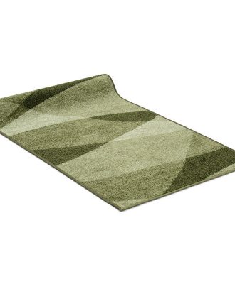 Paris våg grön - gångmatta på metervara