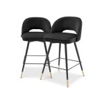 Cliff barstolar svart låg