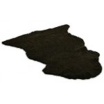 Curly brunmelerad - lockigt fårskinn