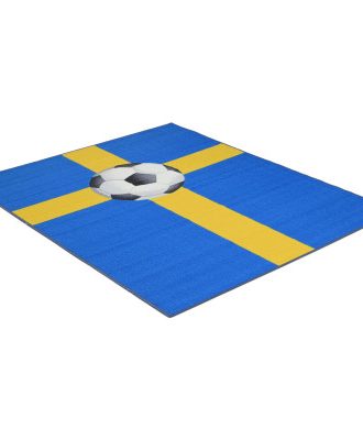 Alba grå - matta med gummibaksida