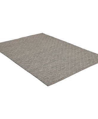 Abisko grey mix - handvävd ullmatta