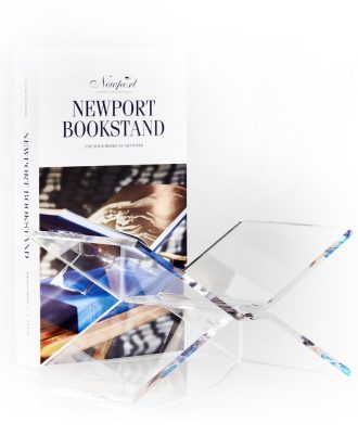 Bokstöd transparent