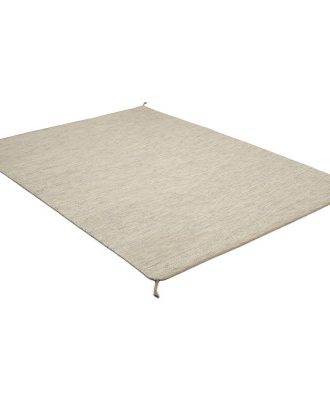 Sofiero vit/grå - handvävd ullmatta