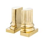 Bokstöd Pillar Mässing Set om 2 st