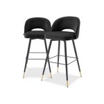 Cliff barstolar svart hög