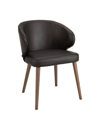 La Nou matstol black taupe