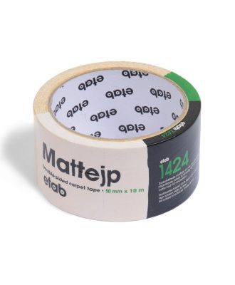 Dubbelhäftande mattejp - 10 m