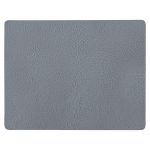 Aida Quadro Bordstablett 45x35 Cm - Bordstabletter & Glasunderlägg Läder Grå