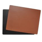 Aida Quadro Bordsunderlägg 45x35 Cm Svart / - Bordstabletter & Glasunderlägg Läder Brun