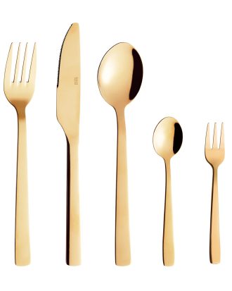 Aida Raw Bestickset 60 Delar - Bestickset Rostfritt Stål Guld