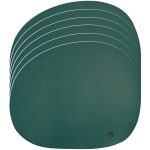 Aida Raw Bordsunderlägg 6-pack - Bordstabletter & Glasunderlägg Silikon Mörkgrön