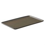 Aida Raw Rektangulär Tallrik 23,5x15 Cm - Mattallrikar Stengods Metallic Brown