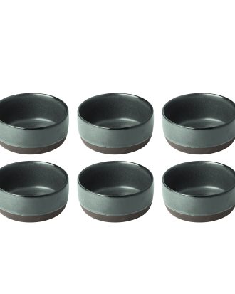 Aida Raw Skål 13,5 Cm 6-pack - Serveringsskålar Stengods Northern Green