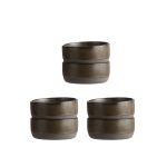 Aida Raw Skål 13,5 Cm 6-pack - Serveringsskålar Stengods Metallic Brown