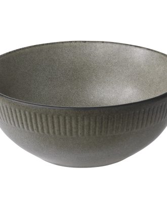 Aida Relief Skål 14 Cm - Serveringsskålar Stengods Grå
