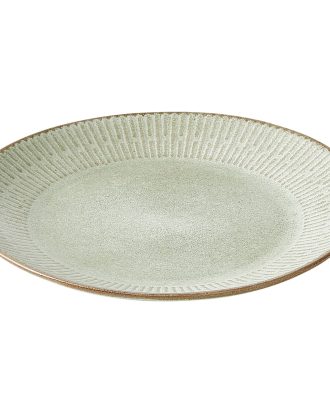 Aida Relief Tallrik 22 Cm - Mattallrikar Stengods Grön