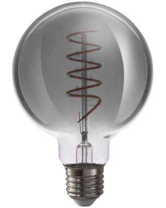 Airam Led 95 Mm Smoke E27 5w 140lm 1800k Spiral Dim Glob - LED-lampor Klar