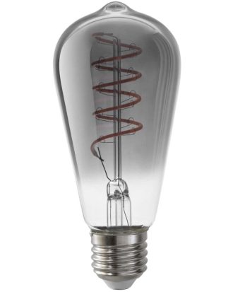 Airam Led Smoke E27 5w 140lm 1800k Spiral Dim Edisonlampa - LED-lampor Klar