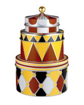 Alessi Circus Förvaringsburk Set 3-pack - Förvaringsburkar & lock Bleckplåt Multi