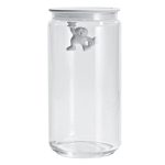 Alessi Gianni Burk Med Lock 140 Cl - Förvaringsburkar & lock Vit