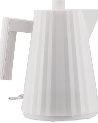 Alessi Plisse Vattenkokare 1 L - Vattenkittlar Termoplast Vit