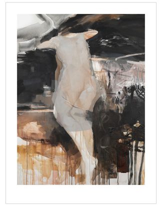 Anna Bülow Floating Konsttryck Signerat Limited Edition 50x70 Cm - Posters Hahnemühle Fine Art Papper Svart