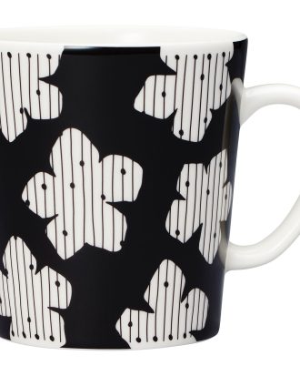 Arabia Mainio Mugg 30 Cl Ruudukko - Kaffekoppar Porslin Svart