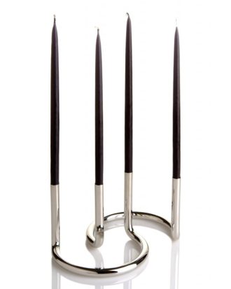 Architectmade Handstöpta Ljus Till Gemini Ljusstake 4-pack - Ljus Svart