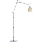 Artemide Scandinavia Tolomeo Basculante Golvlampa Parchment - Golvlampor Stål Natural