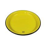 Assiett i retrostil Cabanaz 22 cm - Gul
