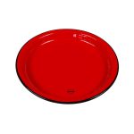 Assiett i retrostil Cabanaz 22 cm - Röd