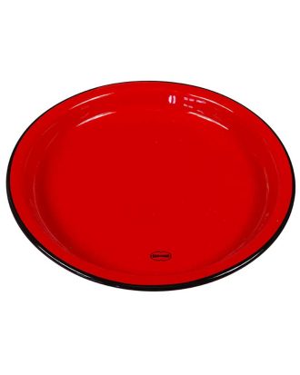 Assiett i retrostil Cabanaz 22 cm - Röd