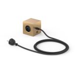 Avolt Square 1 Grenuttag Med Usb / Magnet - Lampsladdar & Lampupphängning Gummi Mässing