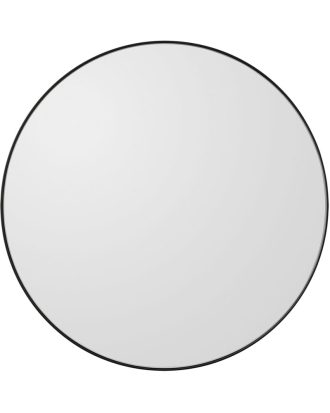 Aytm Circum Väggspegel Ø70 Cm / Klar - Väggspeglar Mdf Svart