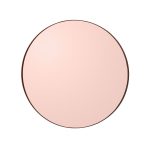 Aytm Circum Väggspegel Ø70 Cm Rose - Väggspeglar Mdf Rosa